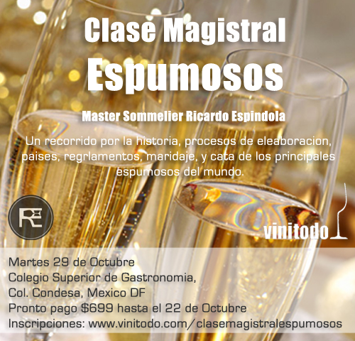 Clase Magistral, Vinos Espumosos Brochures
